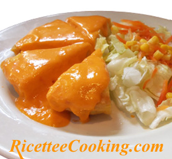 Tortilla de patatas (frittata di patate) con salmorejo